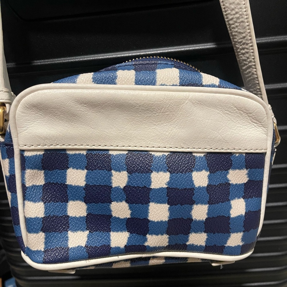 Marc by Marc Jacobs Blue and White Checkered Crossbody Bag - Picture 3 of 3
